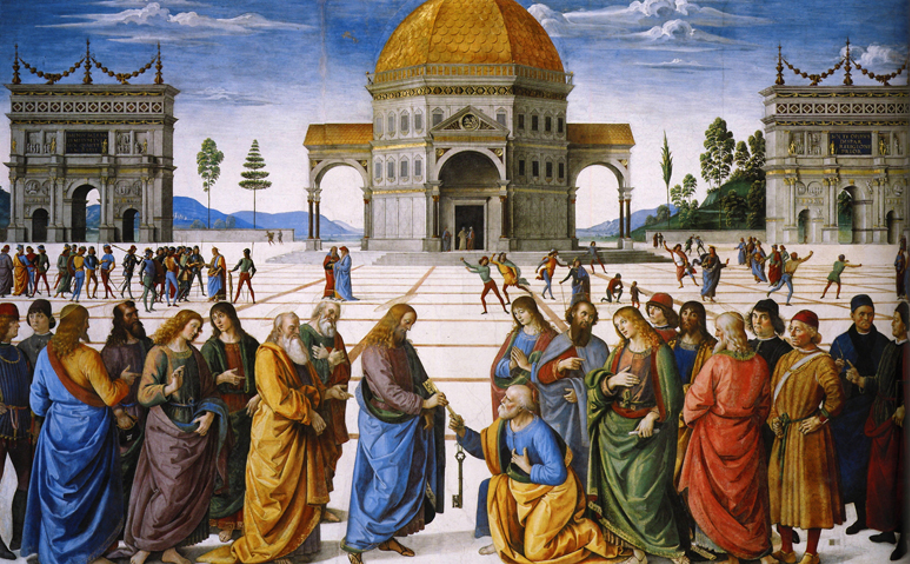 Christ Handing the Keys to St. Peter by Pietro Perugino