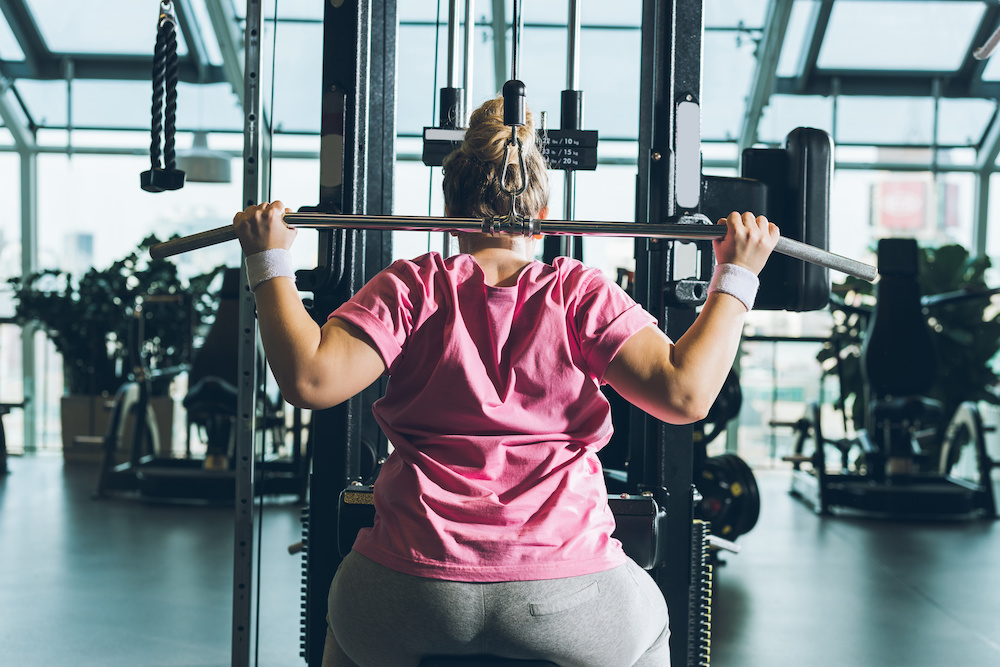 woman exercising