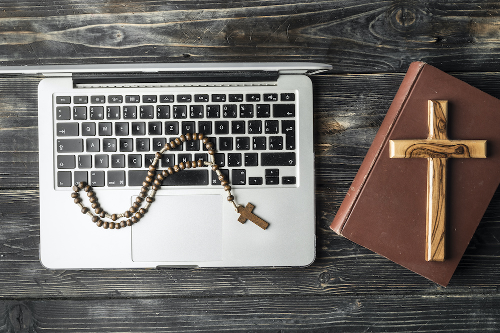 Rosary Computer Crucifix Bible