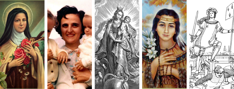 5 saints for women's history month