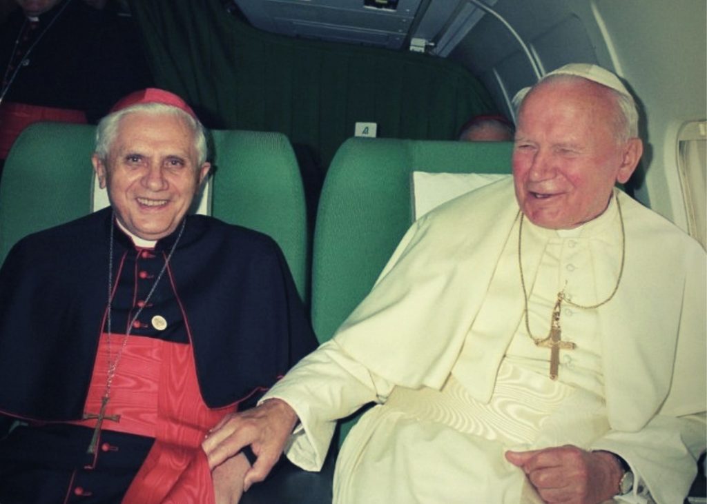 John Paul II and Joseph Ratzinger
