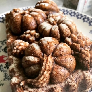 Healthy festive pumpkin loaf